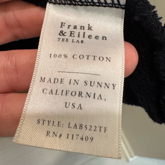 Frank & Eileen Barbara Beach Cardigan Triple Fleece British Royal Navy size M - Picture 5 of 12